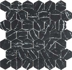 Tilefly.com Hex Marquina Nero 355X296