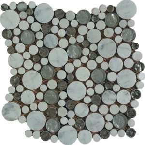 Tilefly.com Piedra Cristal Distinction Grey Mosaico Vitreo 30X30