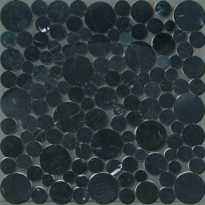 Tilefly.com Stone Moon Black Mosaico Vitreo 30X30