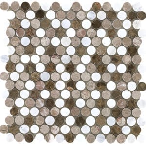 Tilefly.com Stone Naxos Brown Mosaico Vitreo 30X30