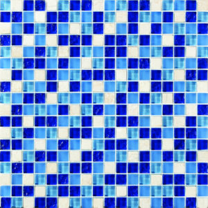 Tilefly.com Teseo Blue Mosaico Vitreo 30X30
