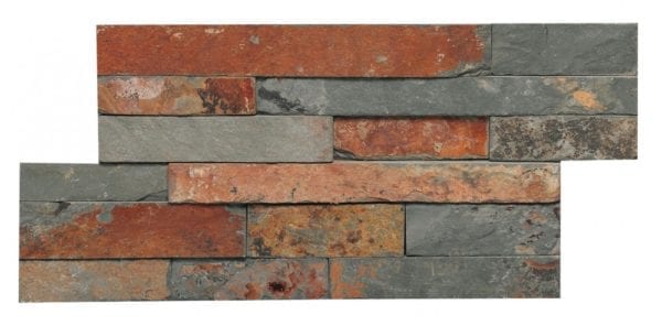 Tilefly.com Mosaico Piedra Estratos Oxido Dk 180 X 350