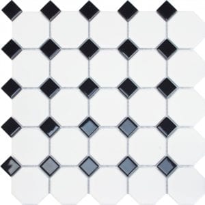 Tilefly.com Mosaico Porcelanico Oxford Black 29,5X29,5