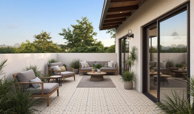Carreaux De Ciment Extérieur Pour La Terrasse